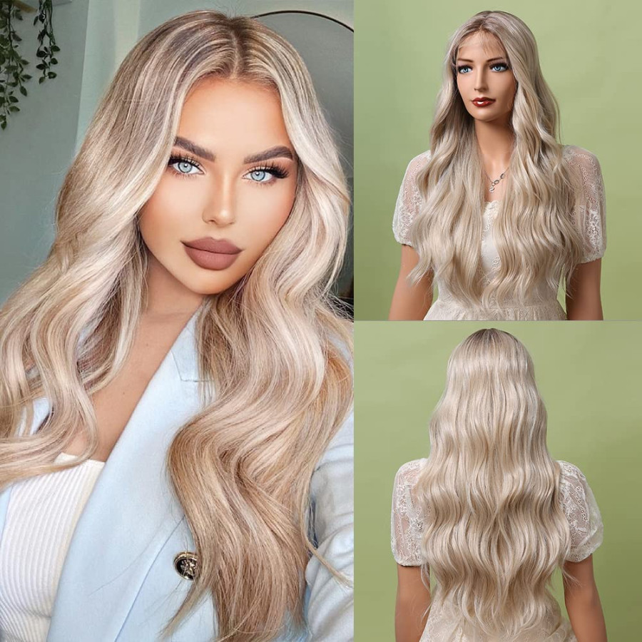 Peruca din Par Natural Long Light Blonde Peruca din Par Natural Long Light Blonde